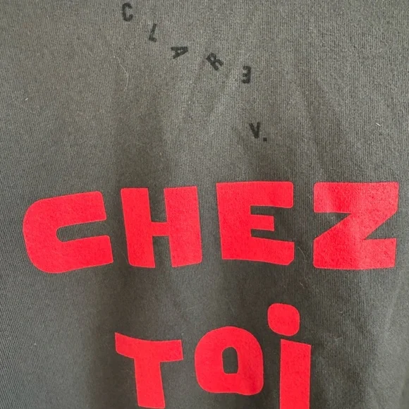 Clare V. Chez Moi Chez Toi Graphic Sweatshirt - Picture 4 of 5